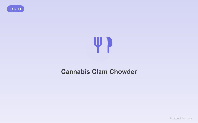 Sopa Cremosa de Almejas con Cannabis