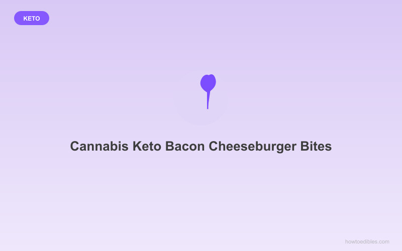 Cannabis Keto Bacon Cheeseburger Bites