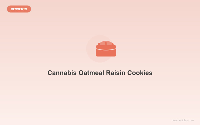 Biscoitos de Aveia e Passas de Cannabis