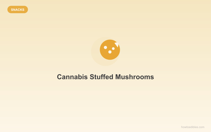 Cannabis-Gefüllte Champignons