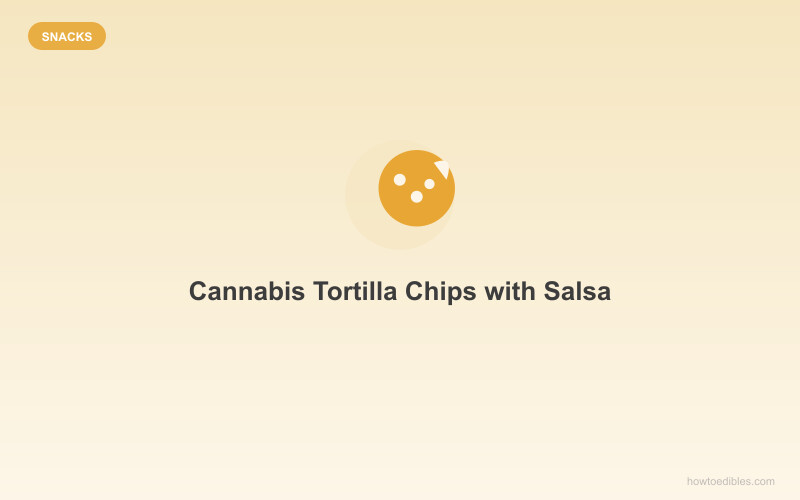 大麻玉米脆片配莎莎酱