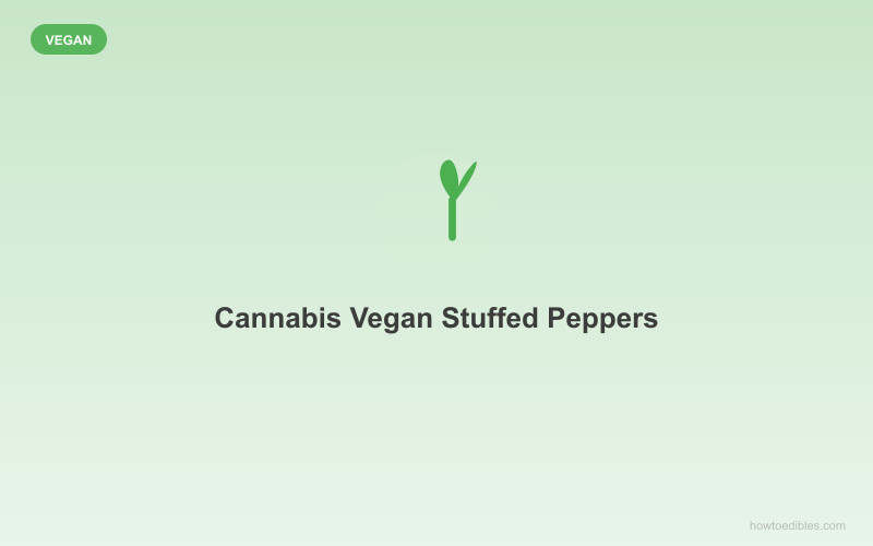 Pimientos Rellenos Veganos con Cannabis